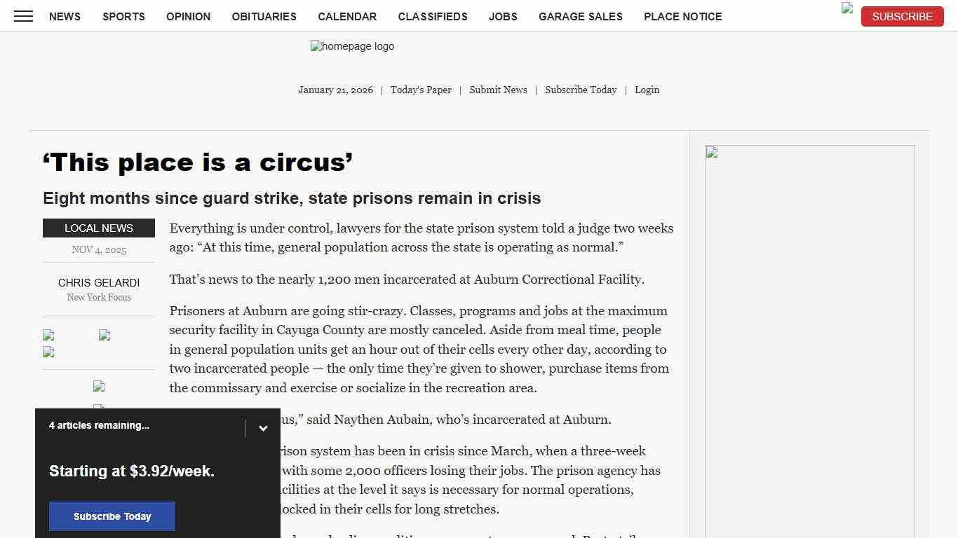 ‘This place is a circus’ News, Sports, Jobs - Adirondack Daily Enterprise